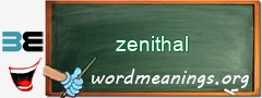 WordMeaning blackboard for zenithal